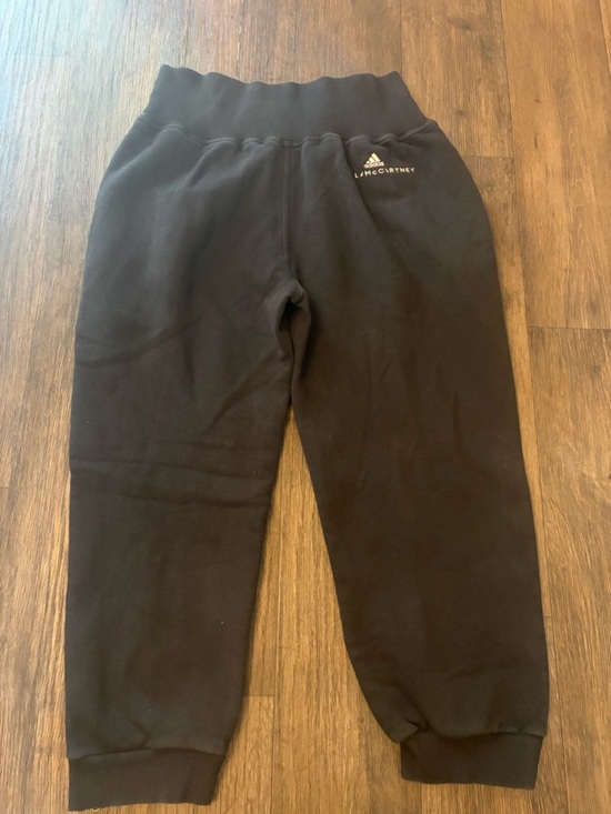 Adidas by Stella McCartney Pants - Adidas by Stella McCartney Women’s Black Fleece Sweatpants Capris w/Side Zippers